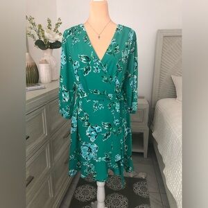 Karl Lagerfeld Multicolored Midi Sundress with Bishop Sleeves